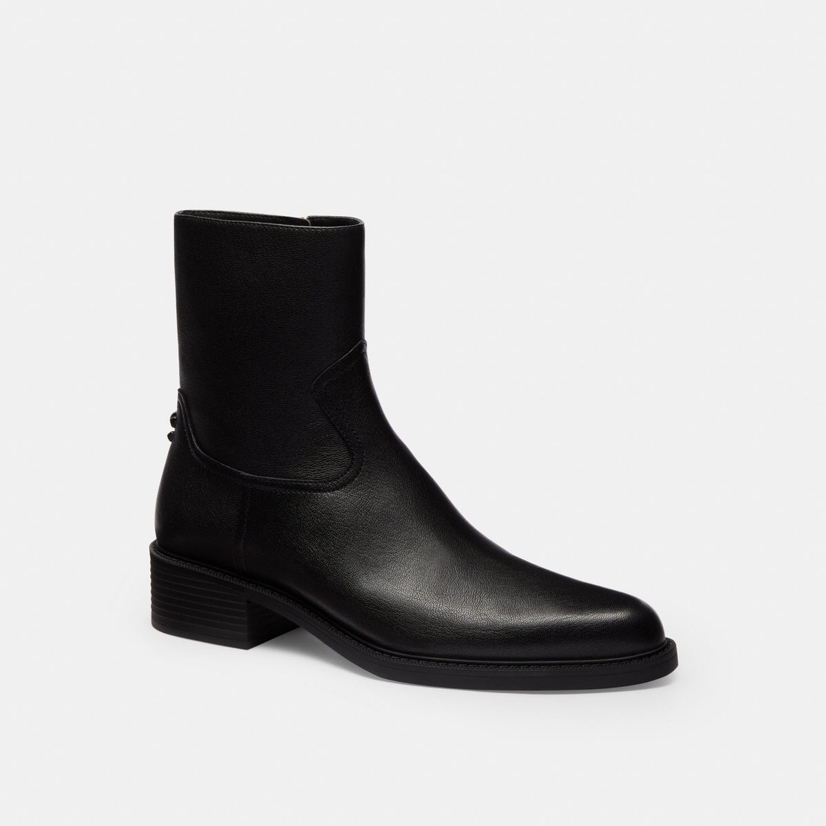 Pointed Toe Bootie In Loved Leather