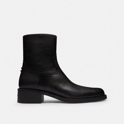 Pointed Toe Bootie In Loved Leather