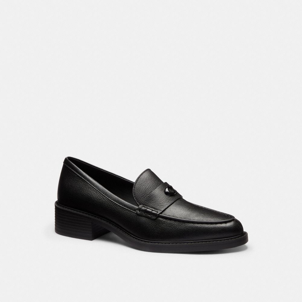 Pointed Toe Loafer In Loved Leather