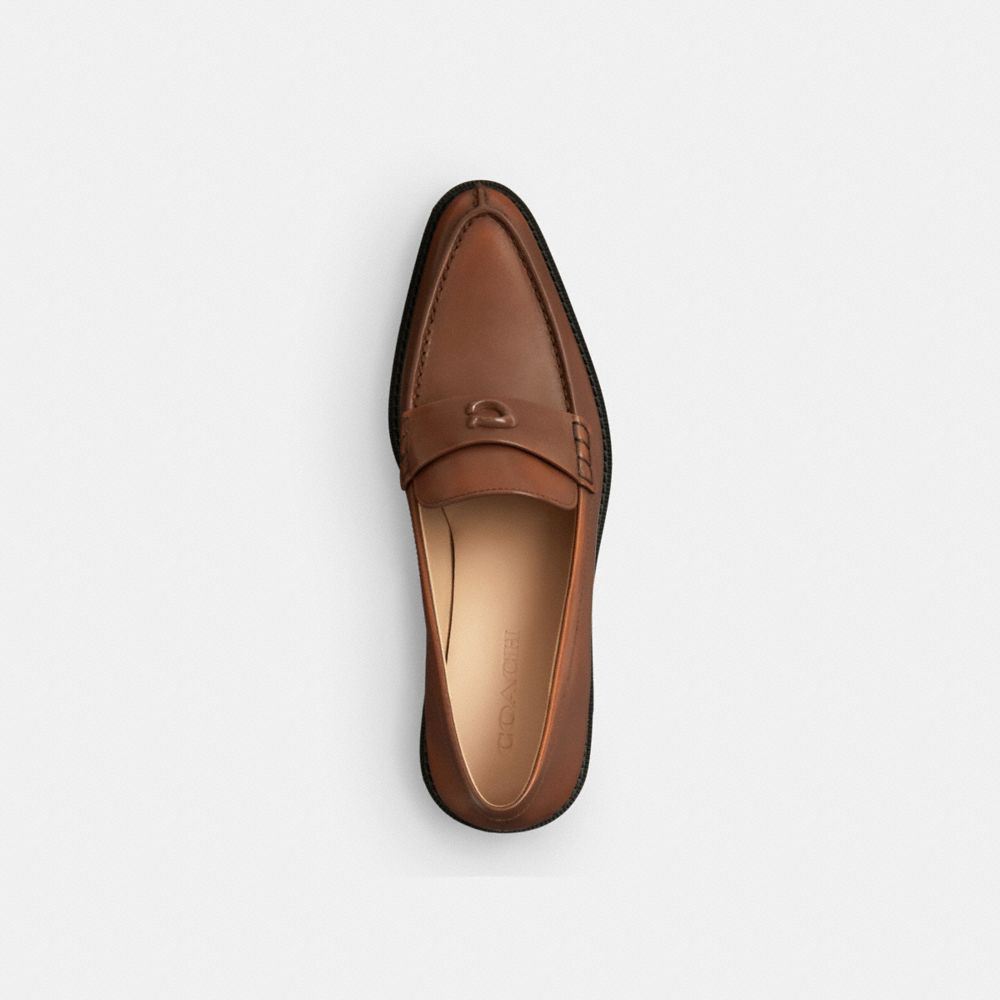 Pointed Toe Loafer In Loved Leather