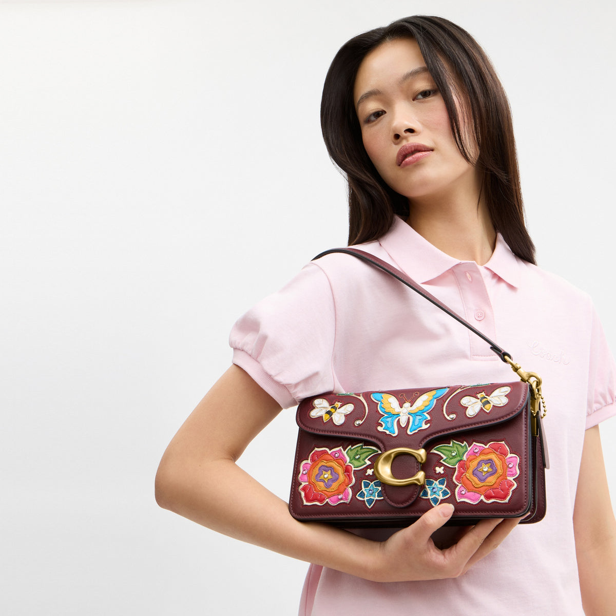 Tabby Shoulder Bag 26 With American Craft Inlay