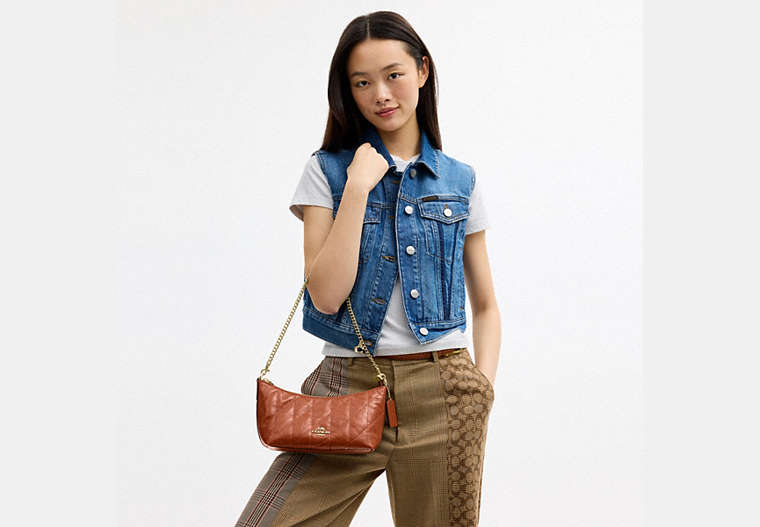 Caitlin Shoulder Bag With Quilting And Charm