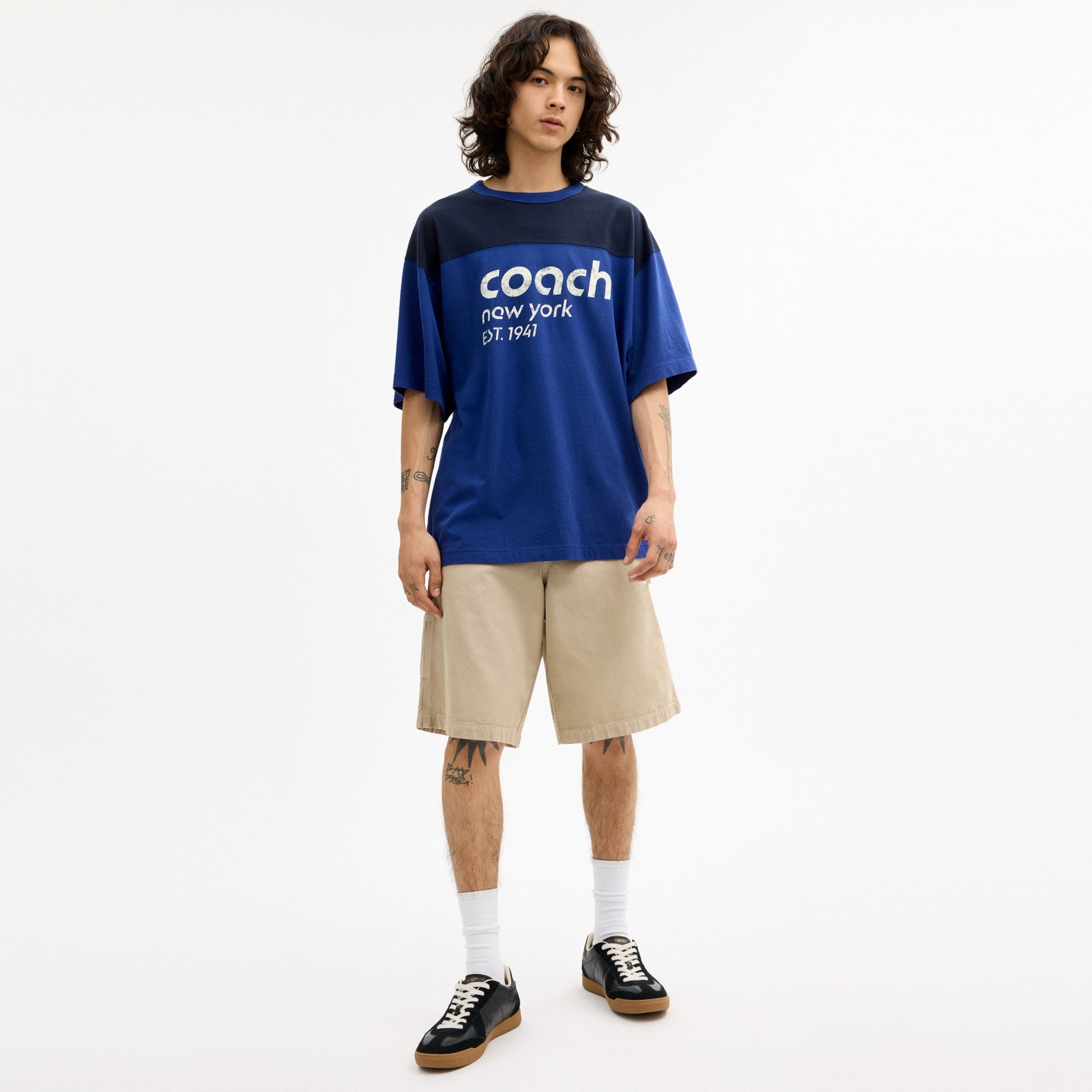 Color Blocked T-Shirt In Organic Cotton