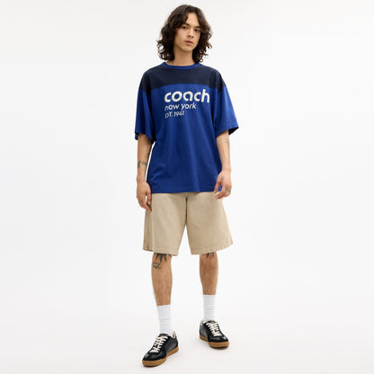 Color Blocked T-Shirt In Organic Cotton