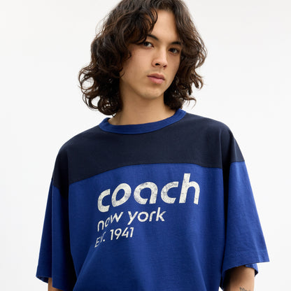 Color Blocked T-Shirt In Organic Cotton
