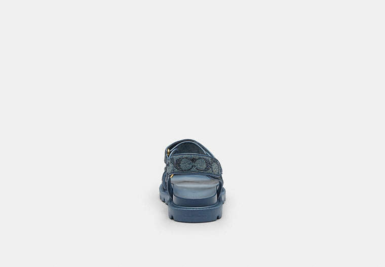 Brynn Sandal In Crystal Signature Denim