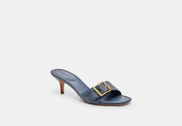 Margot Sandal In Crystal Signature Denim