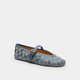 Mary Jane In Crystal Signature Denim