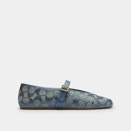 Mary Jane In Crystal Signature Denim