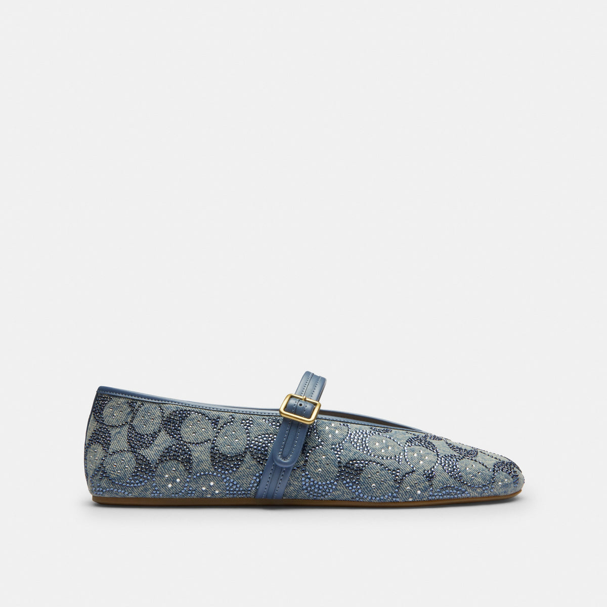 Mary Jane In Crystal Signature Denim