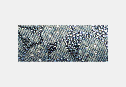 Mary Jane In Crystal Signature Denim