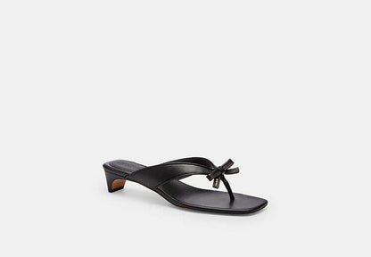 Bow Thong Kitten Heel