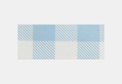 Corner Zip Wristlet With Gingham Print And Charm