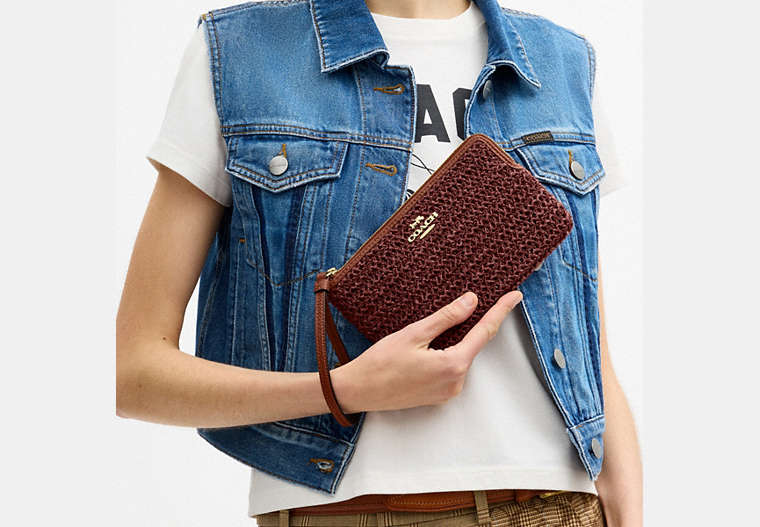 Large Corner Zip Wristlet