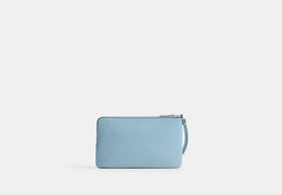 Double Zip Wristlet With Floral Print