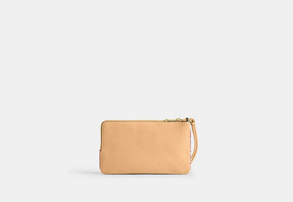 Double Zip Wristlet With Floral Print