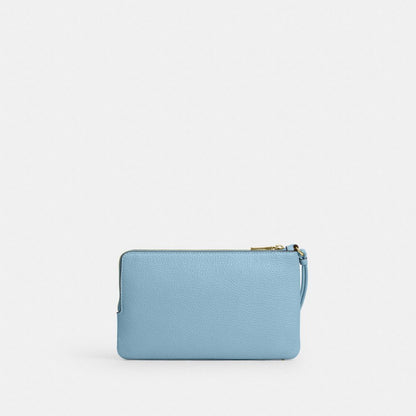 Double Zip Wristlet With Floral Print
