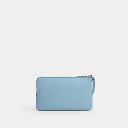 Double Zip Wristlet With Floral Print