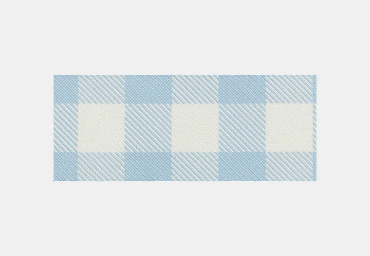 Double Zip Wristlet With Gingham Print