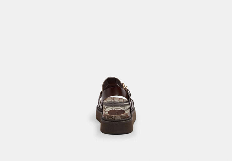 Lucy Lug Sole Sandal In Signature Jacquard
