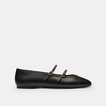 Double Buckle Mary Jane In Signature Jacquard