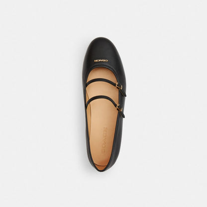 Double Buckle Mary Jane In Signature Jacquard