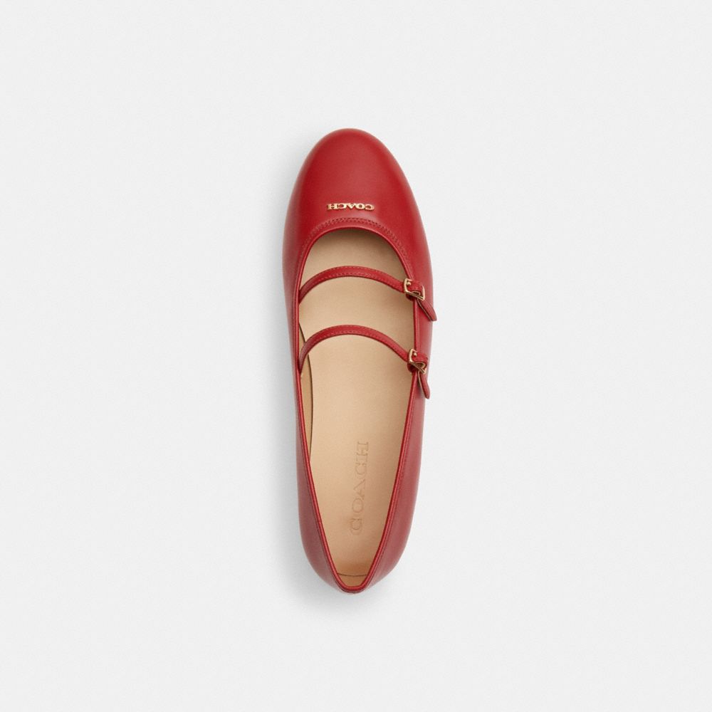 Double Buckle Mary Jane In Signature Jacquard