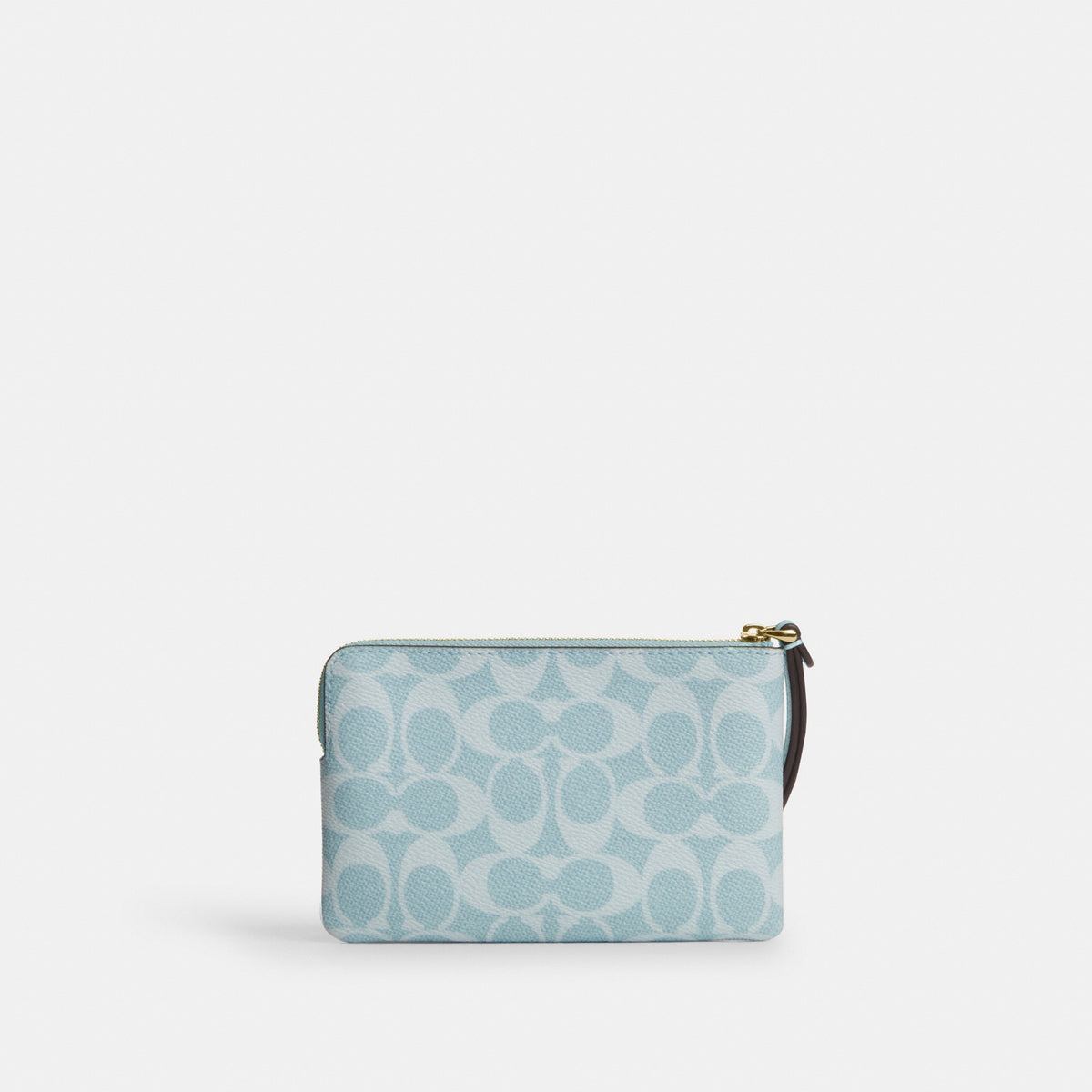 Corner Zip Wristlet In Signature Canvas