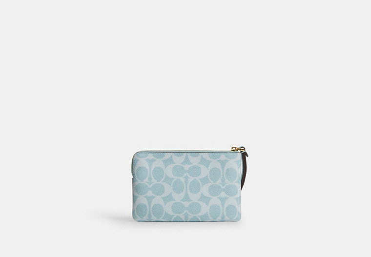 Corner Zip Wristlet In Signature Canvas