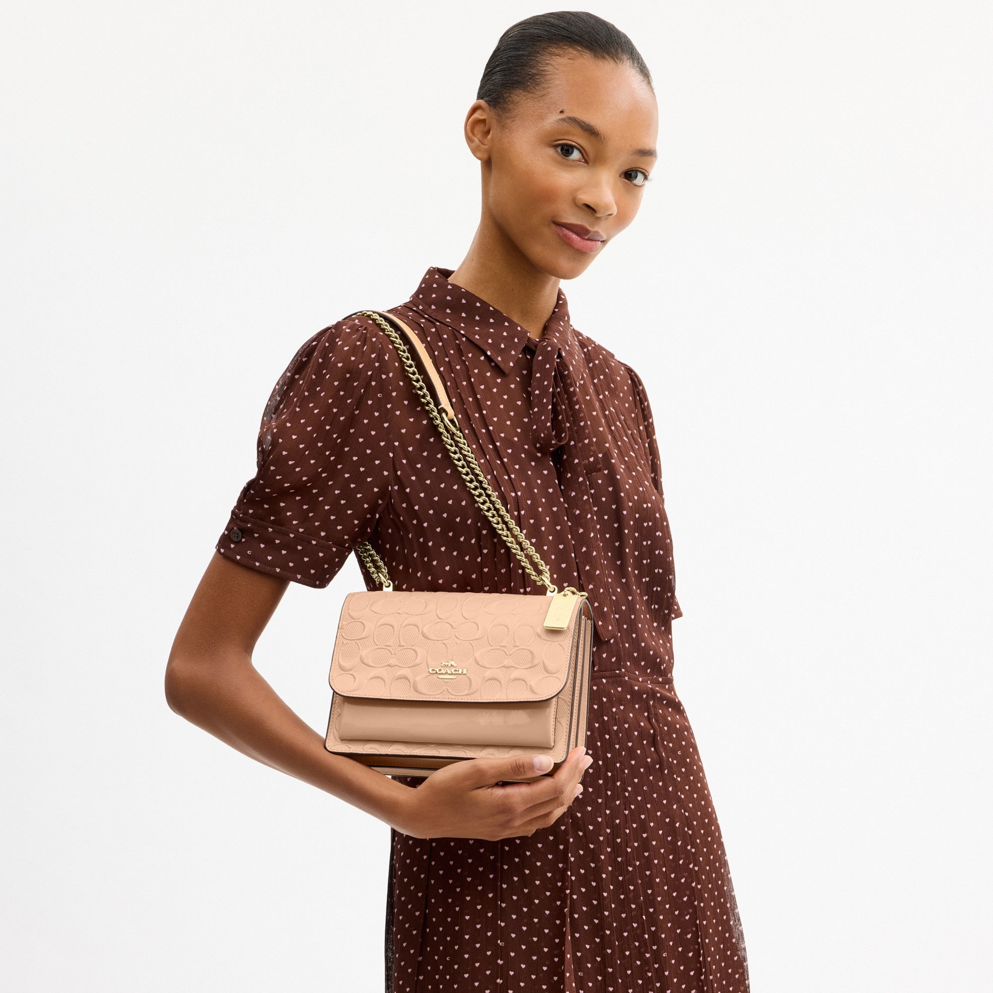Klare Crossbody Bag In Signature Leather