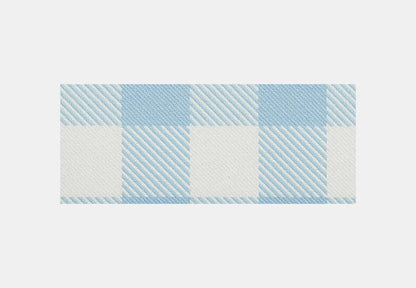 Long Zip Around Wallet With Gingham Print