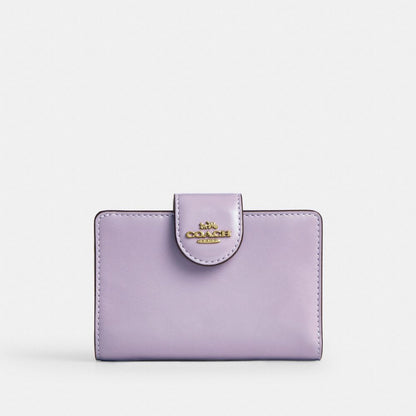 Medium Corner Zip Wallet With Gingham Print