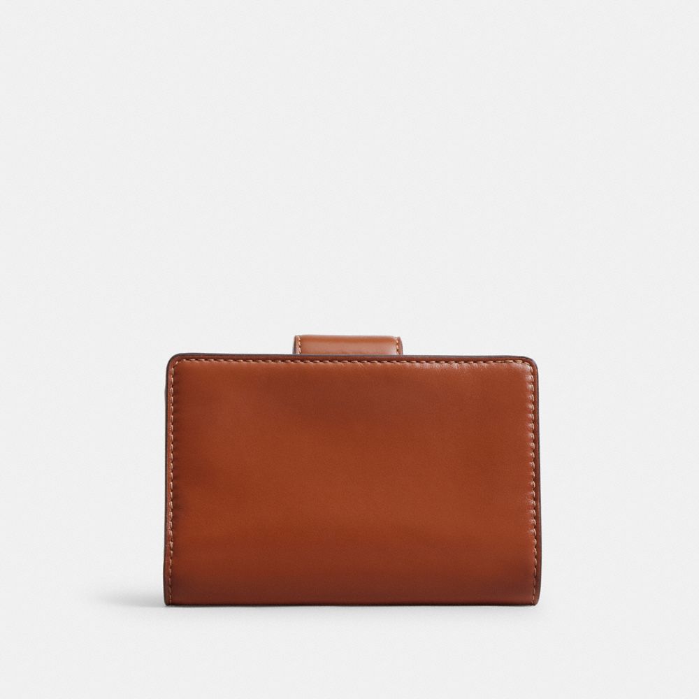Medium Corner Zip Wallet With Gingham Print