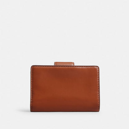 Medium Corner Zip Wallet With Gingham Print