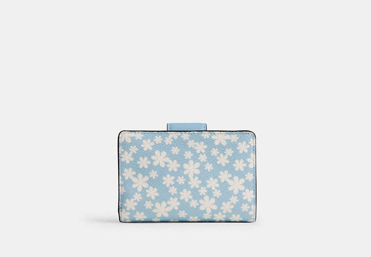 Medium Corner Zip Wallet With Floral Print