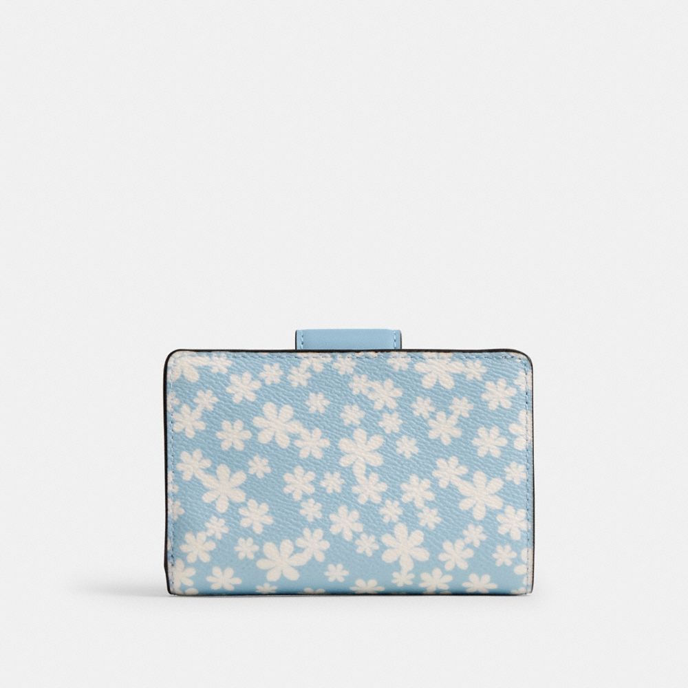 Medium Corner Zip Wallet With Gingham Print
