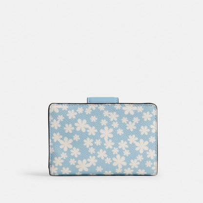 Medium Corner Zip Wallet With Gingham Print