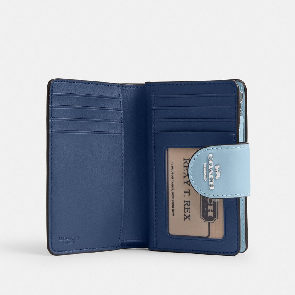 Medium Corner Zip Wallet With Gingham Print