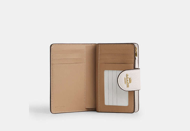 Medium Corner Zip Wallet With Cherry Print