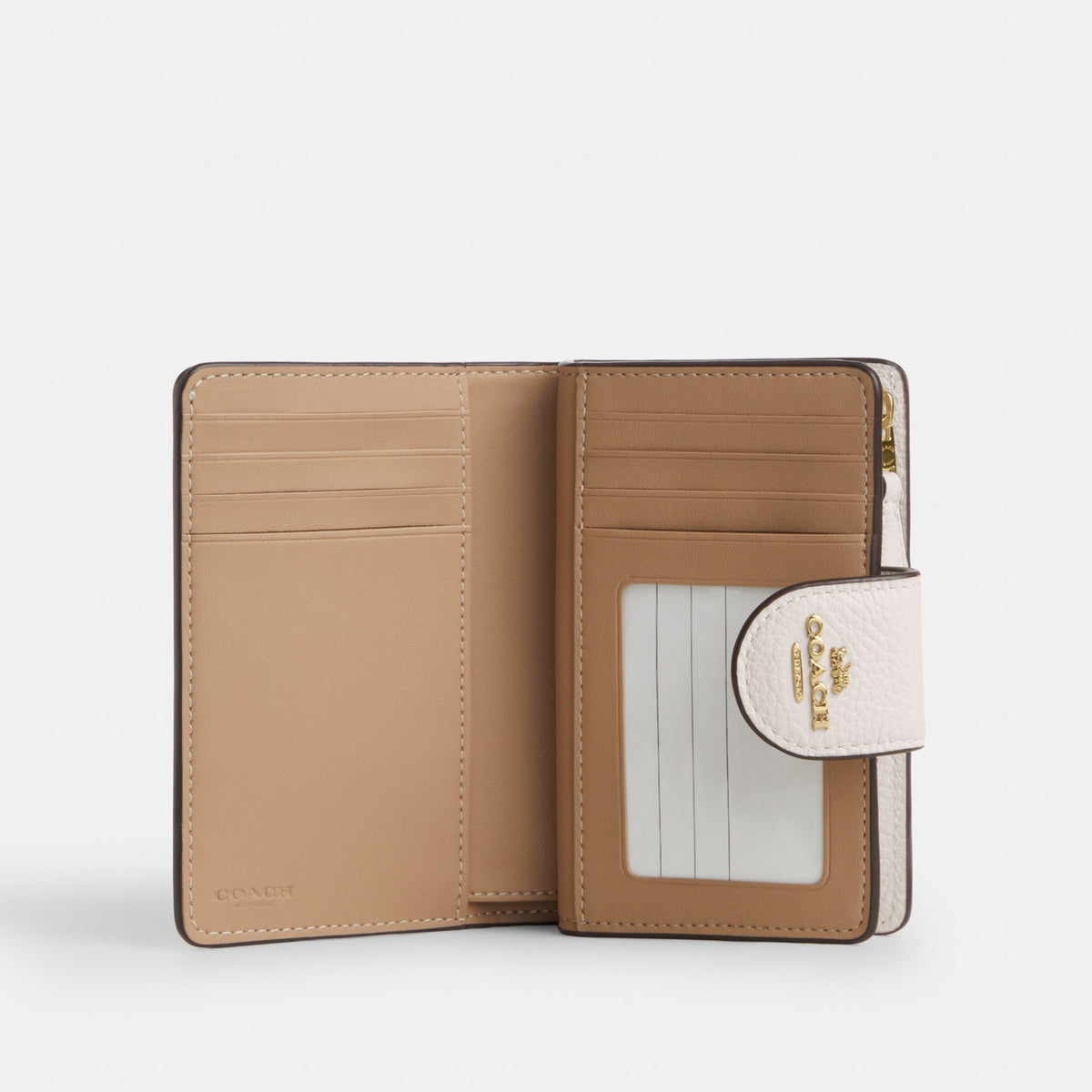 Medium Corner Zip Wallet With Cherry Print