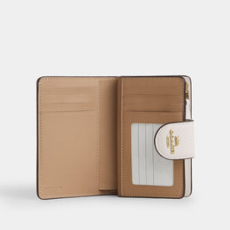 Medium Corner Zip Wallet With Cherry Print