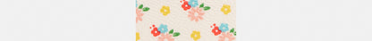 Snap Wallet With Floral Print And Charm