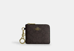 Small Corner Zip Wallet In Signature Canvas