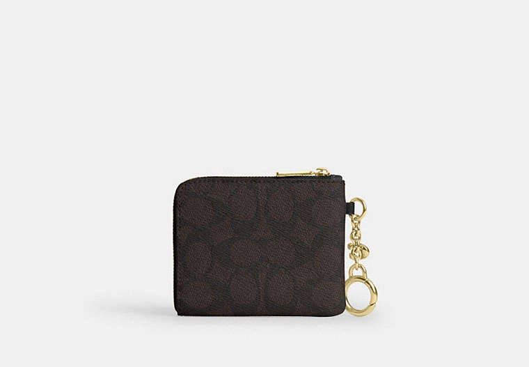 Small Corner Zip Wallet In Signature Canvas