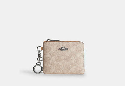 Small Corner Zip Wallet In Signature Canvas