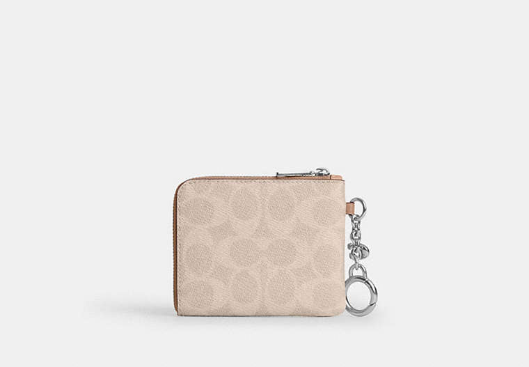 Small Corner Zip Wallet In Signature Canvas