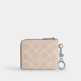 Small Corner Zip Wallet In Signature Canvas