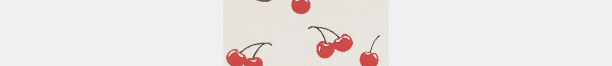 Mini Skinny ID Case With Cherry Print