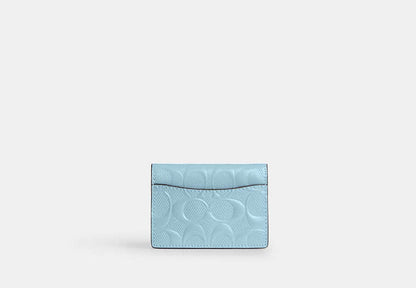 Card Case With Charm In Signature Leather