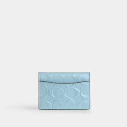 Card Case With Charm In Signature Leather